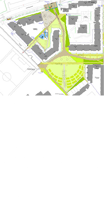 ﷯Le cœur d'îlot de la Roseraie a pour vocation la détente , les déplacements doux et l'accès des véhicules d’urgence et de ramassage d'ordures ménagères. Aujourd'hui, l'espace est peu lisible, très vieillissant et avec un style des années 80 avec sa roseraie en arc de cercle. La simplification des formes, la diminution du nombre de chemin et la refonte complète de la Roseraie clarifie l'espace. La mise en place de 2 aires de jeux répond aux demandes des habitants. Les arbres plantés trop serrés au départ sont éclaircies pour garder les plus beaux spécimens. L'entrée sur l'avenue Dupont d'Urville est mise en valeur par l'élimination d'une butte et l'ouverture visuelle. Les jonctions avec l'annexe de la gare RER Sevran Beaudottes est clarifiée. L’enveloppe budgétaire étant limitée des choix seront faits sur les priorités de travaux.